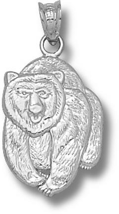 Montana Grizzlies "Grizzlie Bear" 3/4" Pendant - Sterling Silver Jewelry