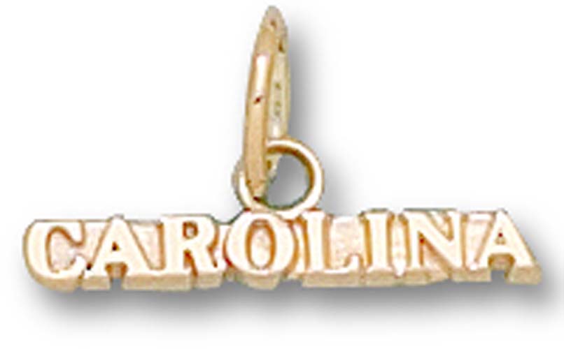 North Carolina Tar Heels "Carolina" Charm - 14KT Gold Jewelry