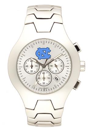 North Carolina Tar Heels NCAA Men's Hall of Fame Watch with Stainless Steel Bracelet