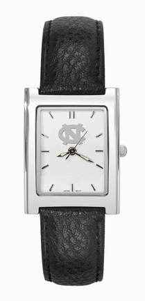 North Carolina Tar Heels Chrome Women's Elite Dress Watch with Leather Strap