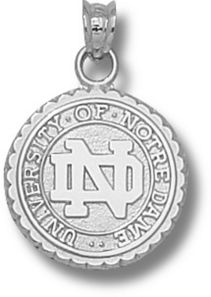 Notre Dame Fighting Irish "Seal" Pendant - Sterling Silver Jewelry