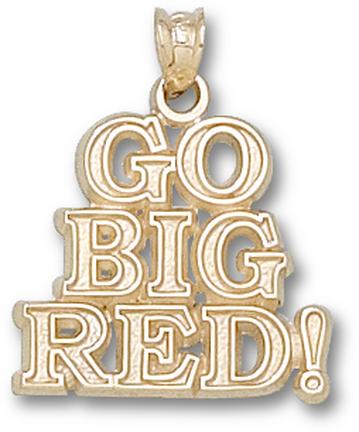 "Nebraska Cornhuskers ""Go Big Red"" Lapel Pin - Sterling Silver Jewelry"