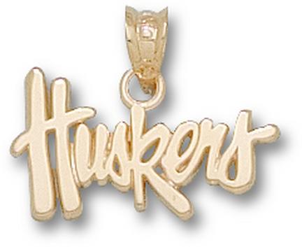 "Nebraska Cornhuskers ""Huskers"" 3/8"" Lapel Pin - 10KT Gold Jewelry"