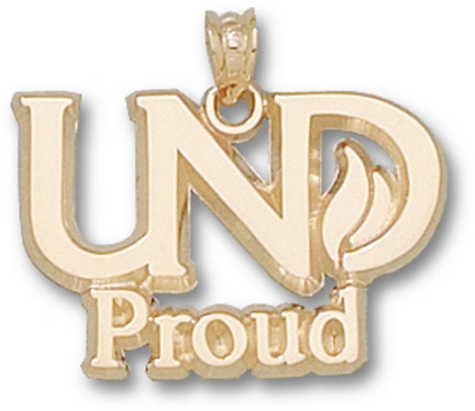 "North Dakota Sioux ""UND Proud"" Lapel Pin - 10KT Gold Jewelry"