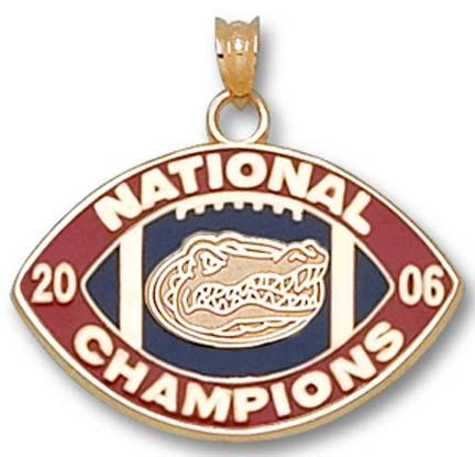 "Florida Gators 2006 Bowl Championship Series 5/8"" Enamel Logo Lapel Pin - 10KT Gold Jewelry"
