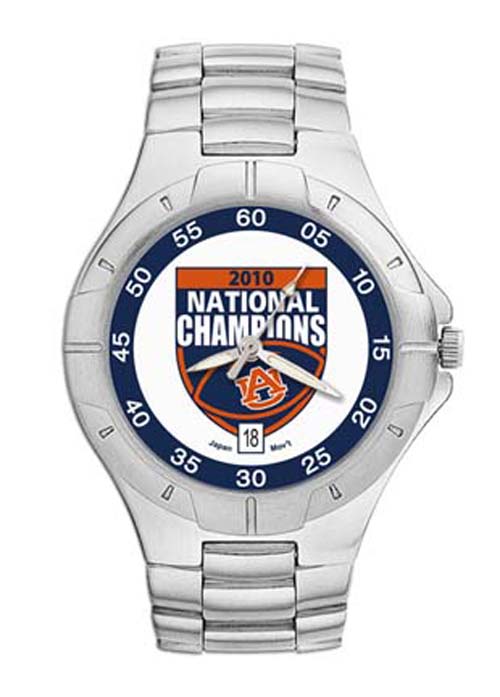 Auburn Tigers 2010 Bowl Championship Series NCAA Men's Pro II Watch with Stainless Steel Bracelet