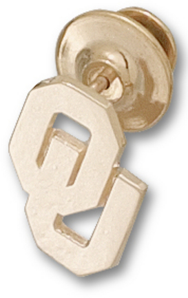 "Oklahoma Sooners 5/8"" ""OU"" Lapel Pin - Gold Plated Jewelry"
