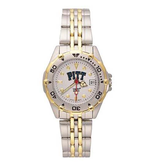 Pittsburgh Panthers All Star Watch with Stainless Steel Band - Women's from Logo Art