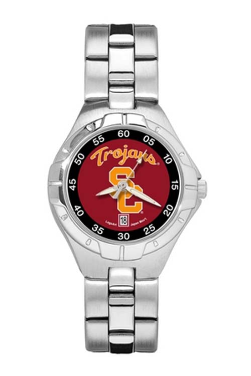USC Trojans "USC" Woman's Pro II Watch with Stainless Steel Bracelet