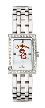 USC Trojans Women's Allure Watch with Stainless Steel Bracelet