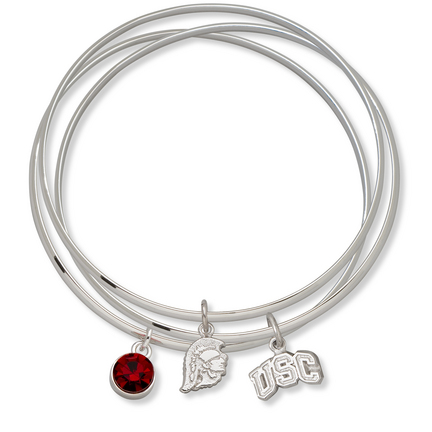 USC Trojans Triple Bangle Bracelet