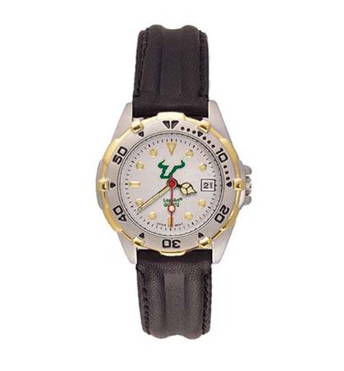 South Florida Bulls NCAA Women's All Star Watch with Leather Band