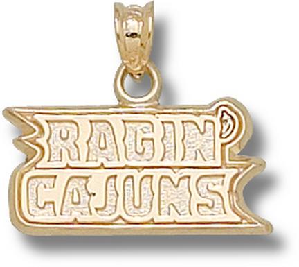 "Louisiana (Lafayette) Ragin Cajuns ""Ragin Cajuns"" Lapel Pin - Sterling Silver Jewelry"