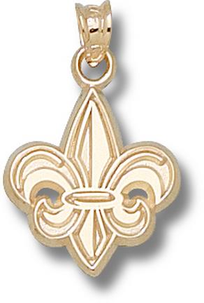 "Louisiana (Lafayette) Ragin Cajuns ""Fleur De Lis"" 5/8"" Lapel Pin - Sterling Silver Jewelry"