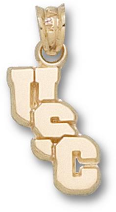 "South Carolina Gamecocks ""USC"" Staggered 1/2"" Lapel Pin - Sterling Silver Jewelry"