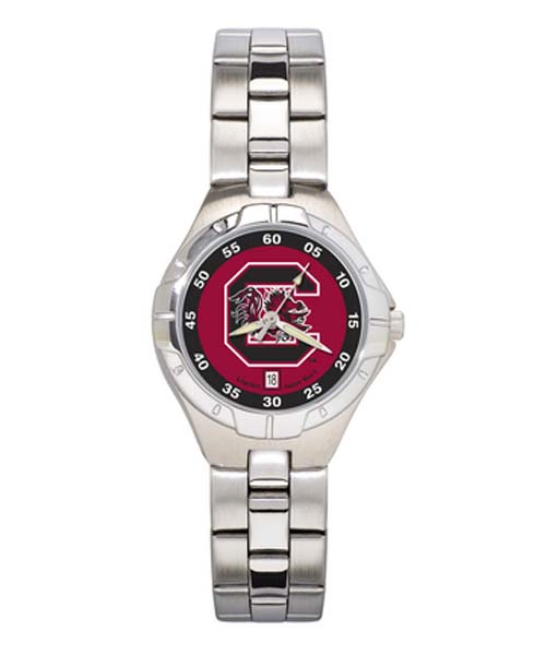 South Carolina Gamecocks "C Gamecock" Woman's Pro II Watch with Stainless Steel Bracelet