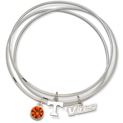 Tennessee Volunteers Triple Bangle Bracelet