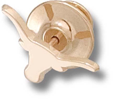 "Texas Longhorns Solid ""Longhorn"" 3/8"" Lapel Pin - Sterling Silver Jewelry"