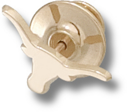 "Texas Longhorns Solid ""Longhorn"" 1/4"" Lapel Pin - 10KT Gold Jewelry"