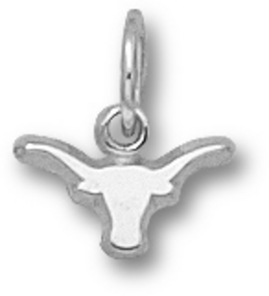 Texas Longhorns Solid "Longhorn" 1/8" Charm - Sterling Silver Jewelry