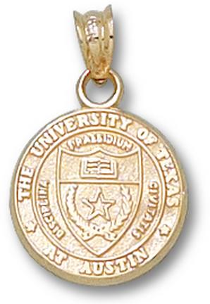 "Texas Longhorns ""Seal"" 13 mm Lapel Pin - 10KT Gold Jewelry"