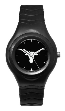 Texas Longhorns Shadow Black Sports Watch with White Logo