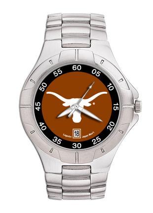 Texas Longhorns NCAA Men's Pro II Watch with Stainless Steel Bracelet