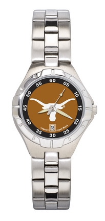 Texas Longhorns "Texas" Woman's Pro II Watch with Stainless Steel Bracelet