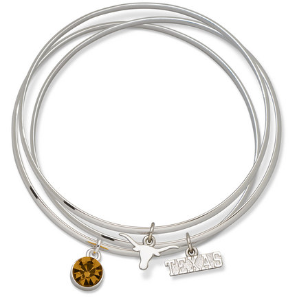 Texas Longhorns Triple Bangle Bracelet