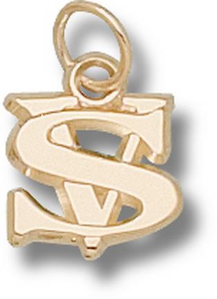 "Valdosta State Blazers ""VS"" 3/8"" Lapel Pin - Sterling Silver Jewelry"
