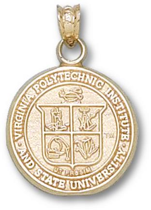 "Virginia Tech Hokies ""Seal"" Lapel Pin - 14KT Gold Jewelry"
