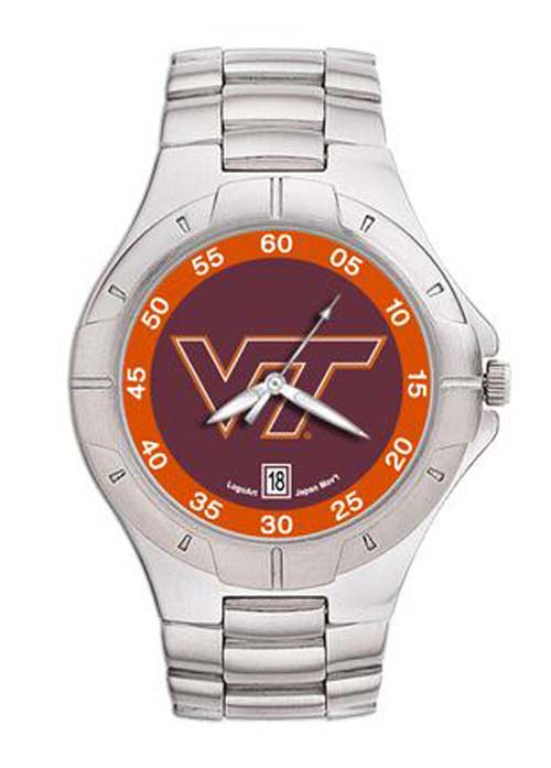 Virginia Tech Hokies NCAA Men's Pro II Watch with Stainless Steel Bracelet