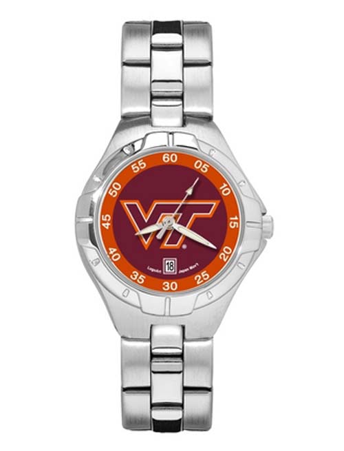 Virginia Tech Hokies "VT" Woman's Pro II Watch with Stainless Steel Bracelet