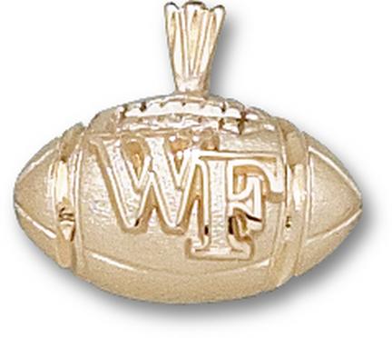 Wake Forest Demon Deacons "WF Football" Lapel Pin - 14KT Gold Jewelry