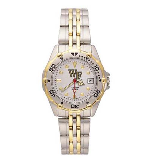 Wake Forest Demon Deacons "WF" All Star Watch with Stainless Steel Band - Women's