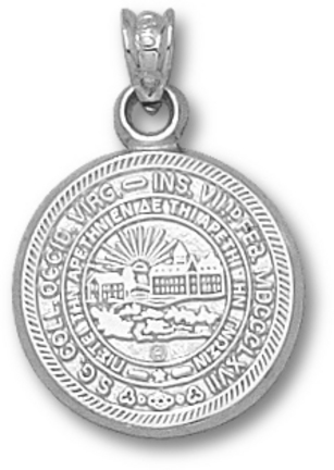 West Virginia Mountaineers "Seal" Pendant - Sterling Silver Jewelry