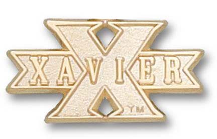 Xavier Musketeers "Xavier in X" Lapel Pin - 10KT Gold Jewelry