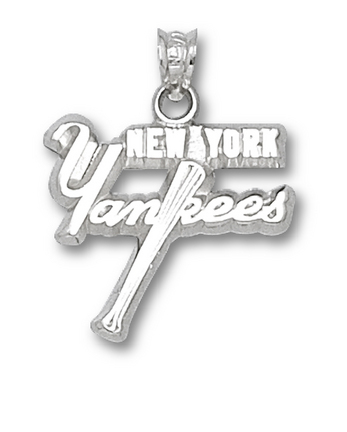 New York Yankees "Yankees with Bat" Pendant - Sterling Silver Jewelry