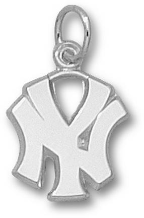 New York Yankees "NY" 1/2" Charm - Sterling Silver Jewelry