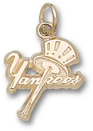 New York Yankees "Yankees with Bat and Hat" Lapel Pin - Sterling Silver Jewelry