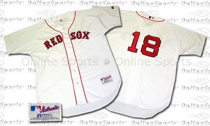 Johnny Damon Boston Red Sox Authentic Major League Baseball Jersey from Russell (Home)