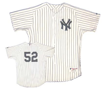 C.C. Sabathia, New York Yankees #52 Authentic Majestic Athletic MLB Baseball Jersey (Home Pinstripe)