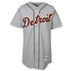 Brandon Inge Detroit Tigers #15 Authentic Majestic Athletic Cool Base MLB Basebll Jersey (Road Gray, Size 52)