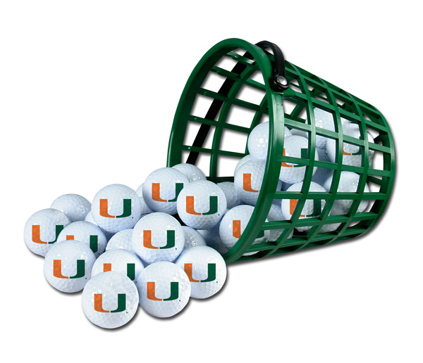 Miami Hurricanes Golf Ball Bucket (36 Balls)