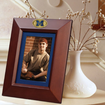 Michigan Wolverines 5" x 7" Vertical Brown Picture Frame