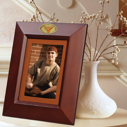 Texas Longhorns 5" x 7" Vertical Brown Picture Frame