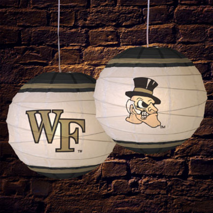 18" Wake Forest Demon Deacons Rice Paper Lamp