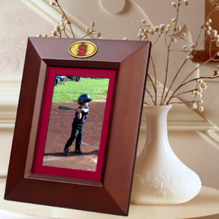 St. Louis Cardinals 5" x 7" Vertical Brown Picture Frame
