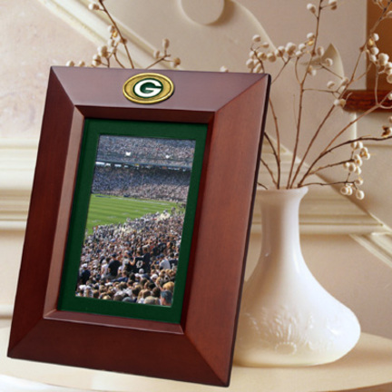 Green Bay Packers 5" x 7" Vertical Brown Picture Frame