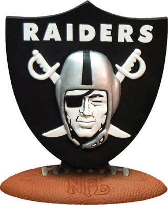 Oakland Raiders "3D Logo" Figurine